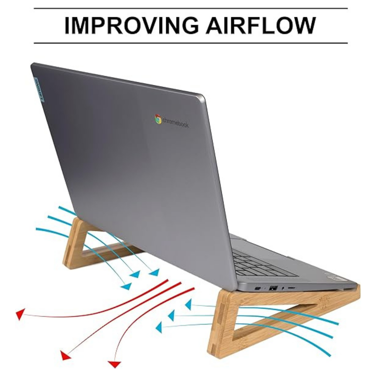 Portable Handcrafted Wooden Laptop Stand