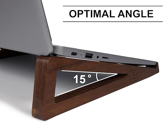 Portable Handcrafted Wooden Laptop Stand